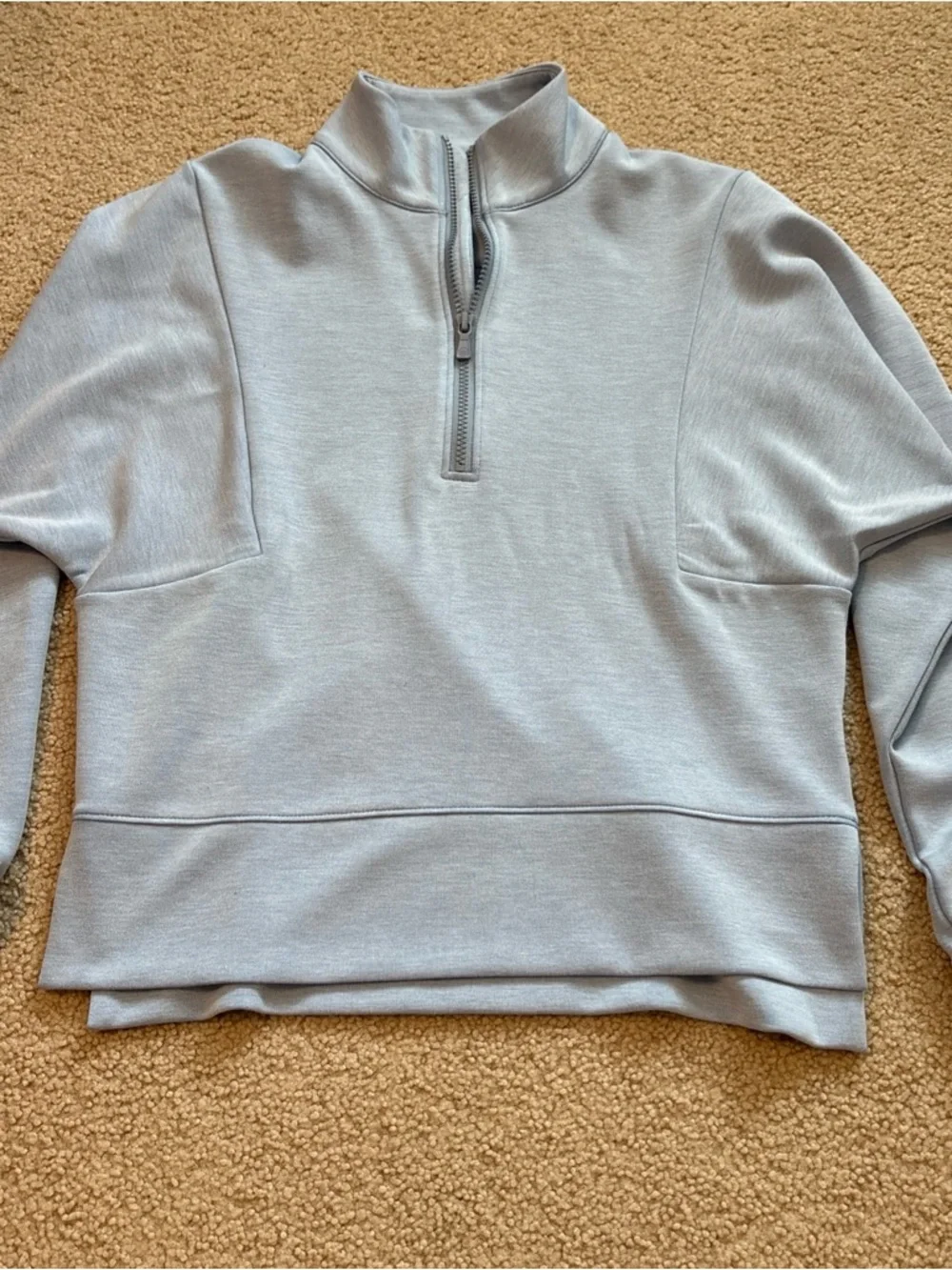 Peter Millar Flora Half-Zip Light Blue Zip-Up Top - Picture 2 of 6